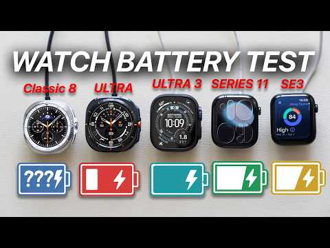 Видео: Протестирована батарея Apple Watch (вы не поверите, кто победитель!)