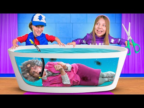 Видео: БЛИЗНЕЦЫ ДЛИННЫЕ НОГИ vs НЯНИ! Няни СОЛНЦЕ и ЛУНА ФНАФ 9! Страшная училка стала няней!