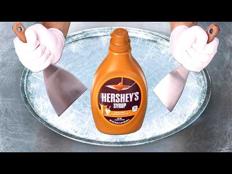 Видео: Как приготовить булочки с мороженым HERSHEY'S с карамельным сиропом | АСМР (без разговоров)