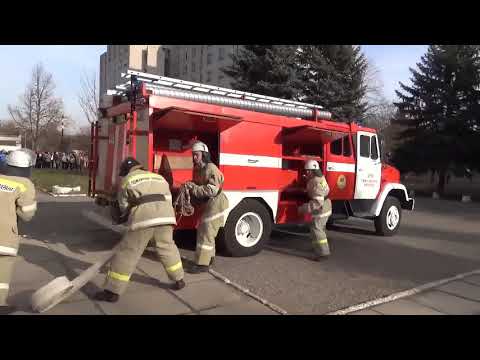 Видео: Пожарно тактические учения ГБПОУ ГК 12.11.2019 г.