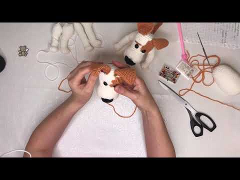 Видео: Мастер Класс собака. Терьер крючком амигуруми. Часть 3