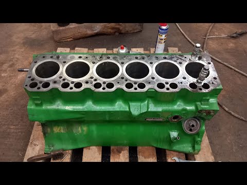 Видео: Ремонт двигателя John Deere | Установка гильз | Комплект для ремонта