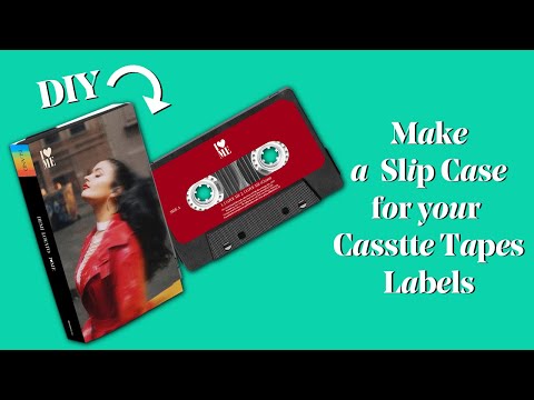 Видео: Сделай сам: сделай футляр для кассеты (с этикетками), шаблоны прилагаются