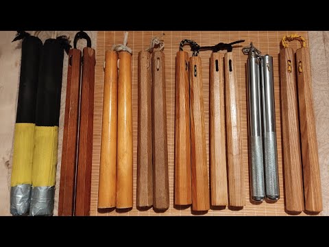 Видео: Обзор нунчаку, как сделать тренировочные нунчаки, как подобрать под себя.