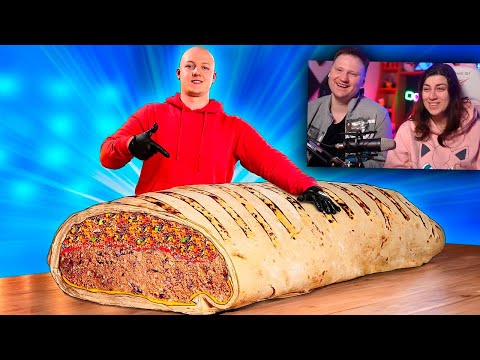 Видео: Я СДЕЛАЛ ГИГАНТСКИЙ БУРРИТО ВЕСОМ 125 КИЛОГРАММ | РЕАКЦИЯ на Ванзая