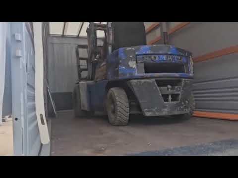 Видео: Прицеп 10 тонн сквозная загрузка (типа магнит) с поворотной осью!