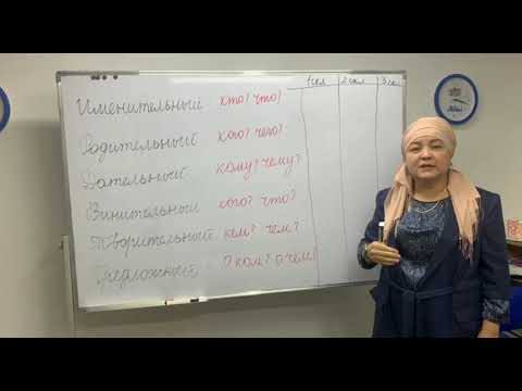 Видео: Орус тили "Падеж" жана "Склонение" Жамийла Арстанбекова