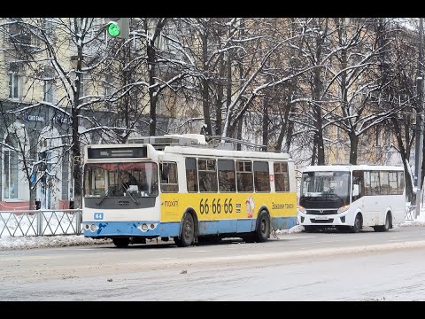Видео: Троллейбус ЗиУ-682Г-016.02, бортовой номер 64, Ярославль.