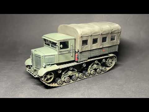 Видео: Покраска тягача «Ворошиловец» от компании Trumpeter