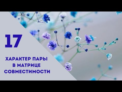 Видео: Совместимость.17 энергия в характере пары.Матрица судьбы.