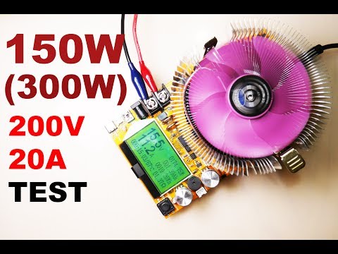 Видео: Juwei Электронная нагрузка 150W!!! Разгон до 300W!!!!! / Electric load 150W!