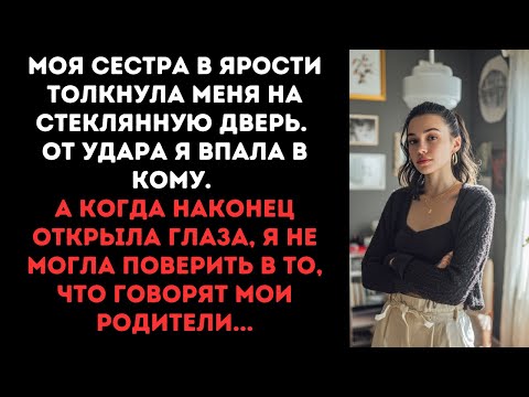 Видео: Моя сестра в ярости толкнула меня на стеклянную дверь. От удара я впала в кому...