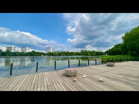 Видео: Москва | Прогулка по ЛИХОБОРСКОЙ набережной до ГОЛОВИНСКИХ прудов. Парк УСАДЬБА МИХАЛКОВО