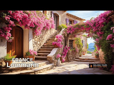 Видео: Лурмарен ФРАНЦИЯ 4k 🇫🇷 Видеотур по французской деревне Самые красивые деревни Франции Прогулка в 4K