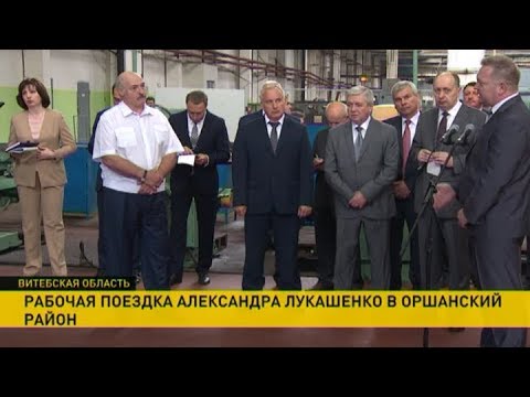 Видео: Александр Лукашенко раскритиковал работу предприятий Оршанского района