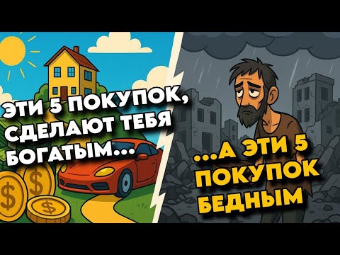 Видео: ⚡НИКОГДА НЕ ТРАТЬ ДЕНЬГИ НА ЭТО! | ТОП-5 покупок для роста богатства и ТОП-5 для бедности