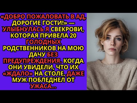 Видео: «ДОБРО ПОЖАЛОВАТЬ В АД, ДОРОГИЕ ГОСТИ!» — улыбнулась я свекрови, которая привела 20 голодных родстве