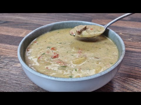 Видео: Мой любимый овощной суп с говядиной и сливками! Готовлю 3 раза в неделю!