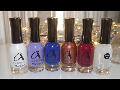 Видео: AURELIA Magnifique обзор лаков для ногтей (обычный лак)