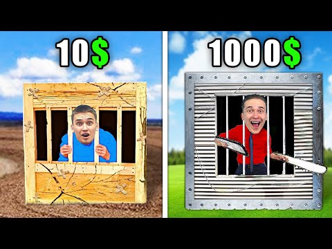 Видео: НЕПРОБИВАЕМЫЙ ЯЩИК за 10$ VS 1000$ ЧЕЛЛЕНДЖ