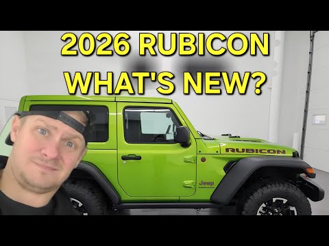 Видео: 2026 JEEP WRANGLER RUBICON 2-дверный, цвет «Мохито зеленый», полный обзор 4K 26J6