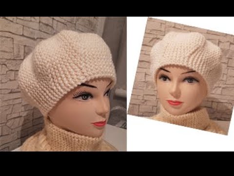 Видео: Весняний берет поперечним способом в'язання.Попетельний відео-урок для новачків.Вкорочені ряди .