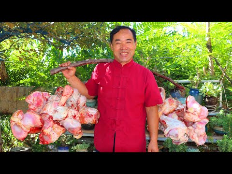 Видео: 10 массивных говяжьих костей! Кабачки такие вкусные после гриля! Мое любимое! | дядя сельский гурман