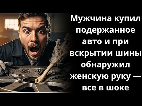 Видео: Мужчина купил подержанное авто и при вскрытии шины обнаружил женскую руку — все в шоке