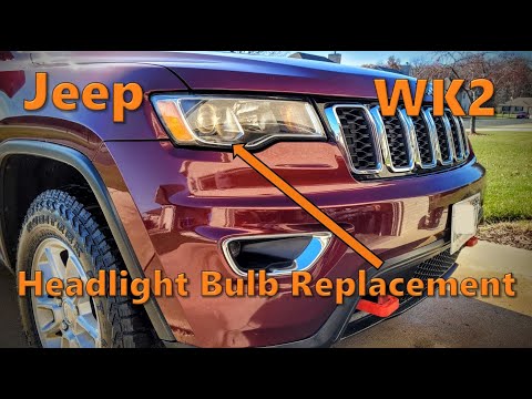 Видео: Замена лампы в фарах Jeep Grand Cherokee WK2 | 2011–2021