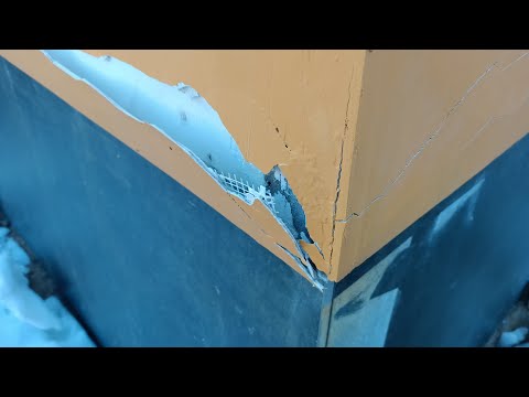 Видео: Что приводит к разрушению фасадов? Отсутствие температурно-усадочных швов и шпаклёвка по минвате