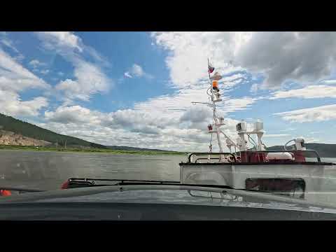 Видео: Бурятия. Татаурово. Селенга. Паром.