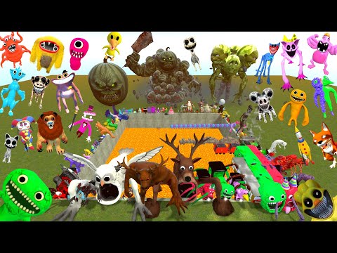 Видео: Спартанец пинает нового Сада семьи Банбан в Лавовой яме Проклятая голова сирены Поппи в Garry's Mod!