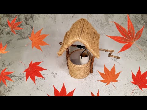 Видео: Осенняя поделка. Колодец из природного материала