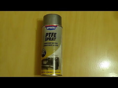 Видео: тефлоновая смазка- аэрозоль