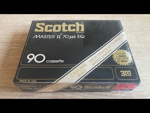 Видео: Четыре типа кассет Scotch 3M в упаковке c-box