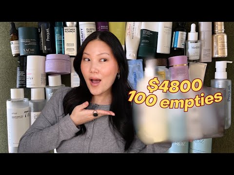 Видео: Чему я научилась, просматривая 100 пустых банок стоимостью 4800 долларов | Уход за кожей, макияж,...