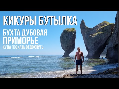 Видео: Кекуры бутылка и курица, бухта Дубовая, мыс Черепаха. где отдохнуть в Приморье. #БлогВладивосток.