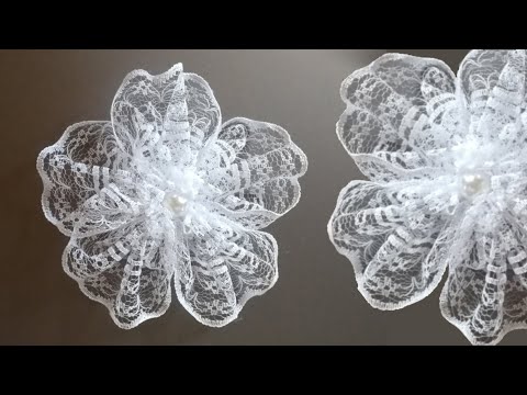 Видео: Цветок или бант из кружева. Мастер-класс | Flower or lace bow
. DIY | Flor o lazo de encaje