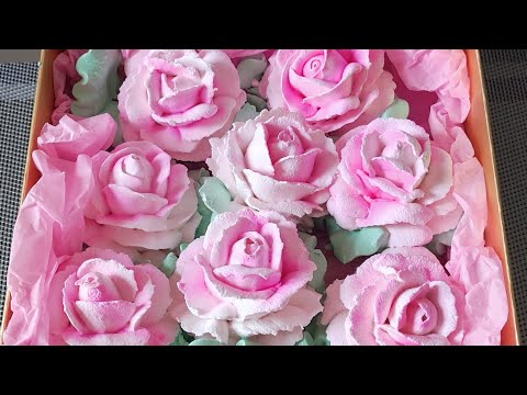Видео: Зефирные розы (marshmallow)