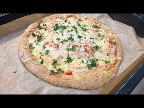 Видео: ПИЦЦА БЕЗ ЗАМЕСА ТЕСТА -  вкусная как в ресторане