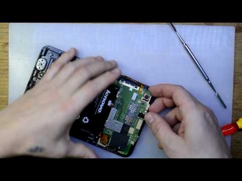 Видео: Lenovo A3000-H замена micro usb