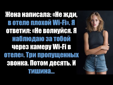 Видео: Жена написала: «Не жди, в отеле плохой Wi-Fi». Я ответил: «Я слежу за тобой через камеру в отеле».