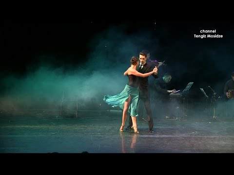 Видео: "Cafe Dominguez". Daniel Serditov and Dina Goidenko with “Pasional orquesta”. Танго 2016.