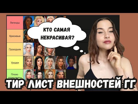 Видео: САМАЯ (НЕ)КРАСИВАЯ ГГ // Тир-лист типов внешности главных героинь Клуба Романтики // ЧАСТЬ 1