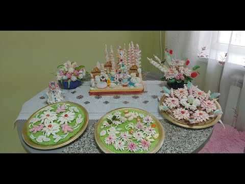 Видео: цветы из маршмэллоу! Это сможет каждый сделать!