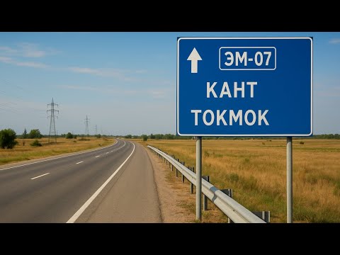 Видео: Объездная дорога Кант - Токмок | Трасса ЭМ-07 #кыргызстан #kyrgyzstan #кант #токмок #объездной #kgz 