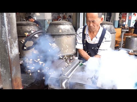 Видео: Рисовые хрустящие хлопья (воздушно-рисовые пирожные)  How Puffed Rice Candy is Made