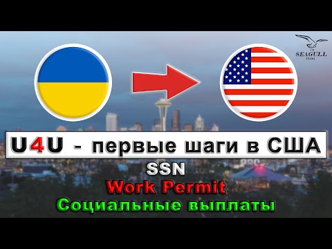 Видео: U4U - Первые шаги в США, SSN, Work Permit, Социальные выплаты.