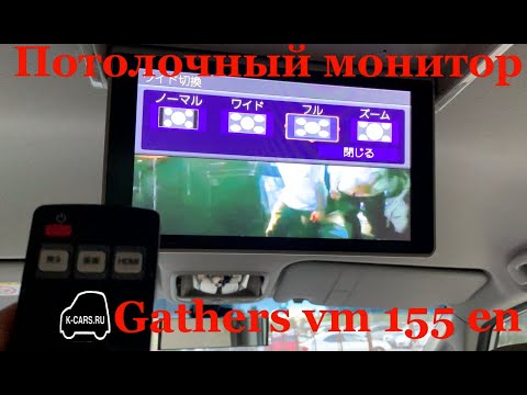Видео: Потолочный монитор Gathers vm 155 en