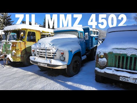Видео: ZIL MMZ 4502 (1988) - WINTER START in freezing cold - ЗИЛ ММЗ 4502